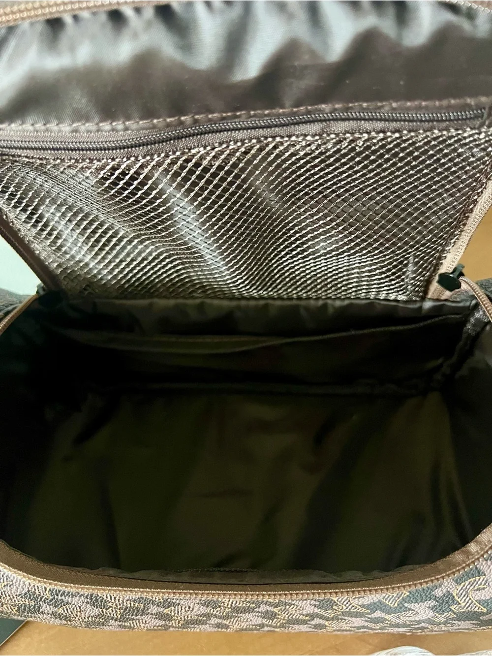 NWT True Religion Monogram Travel Toiletry Bag Dopp Kit + 2 Travel Bottles